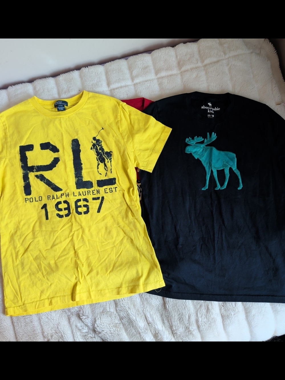 Ralph Lauren Polo/Abercrombie & Fitch Boys' T-shirt Bundle Sz Large